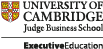 University of Cambridge Judge Business School Executive Education